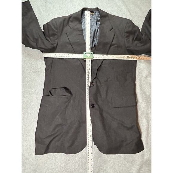 Brooks Brothers Blazer Mens 41 LG Golden Fleece Makers USA Suit Jacket Black Vtg - Picture 5 of 16